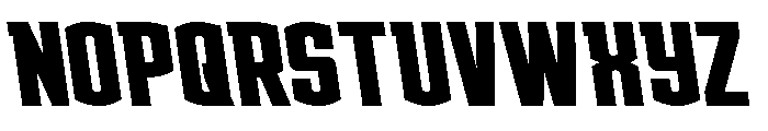 Gold Ingots Semi-Leftalic Font UPPERCASE