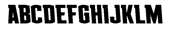 Gold Ingots Slight-Leftalic Font UPPERCASE