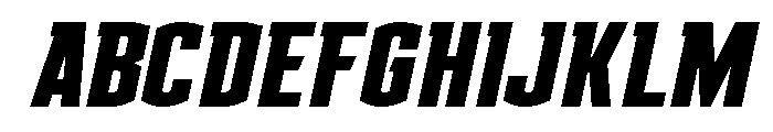 Gold Ingots Spaced Italic Font UPPERCASE