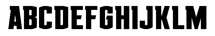 Gold Ingots Spaced Font UPPERCASE