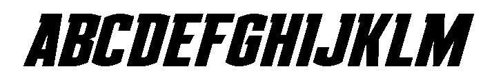 Gold Ingots Super-Italic Font UPPERCASE