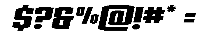 Gold Ingots Wide Italic Font OTHER CHARS