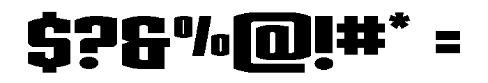 Gold Ingots Wide Font OTHER CHARS