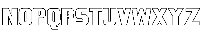 Golden Dragon Outline Font UPPERCASE