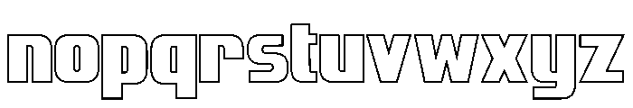 Golden Dragon Outline Font LOWERCASE
