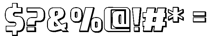 Golden Dragon Shadow Font OTHER CHARS