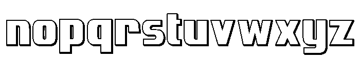 Golden Dragon Shadow Font LOWERCASE