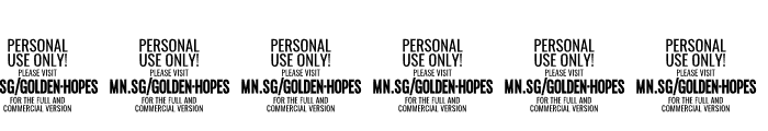 Golden Hopes PERSONAL USE ONLY Regular Font OTHER CHARS