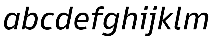 Goldman Sans App Italic Font LOWERCASE