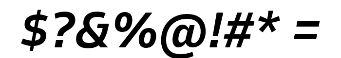 Goldman Sans App Medium Italic Font OTHER CHARS