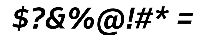 Goldman Sans VF Medium Italic Font OTHER CHARS