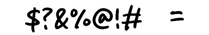 Goldy Coffee Font OTHER CHARS
