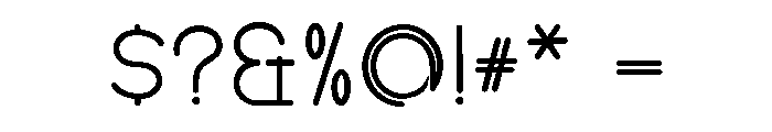 Goldy Free Regular Font OTHER CHARS