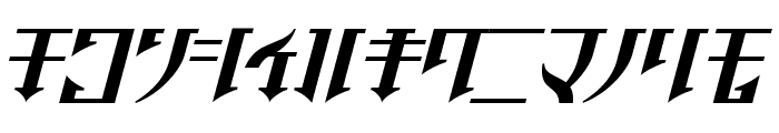 Golgotha Oblique J. Font LOWERCASE