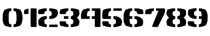 Goma Stencil Font OTHER CHARS