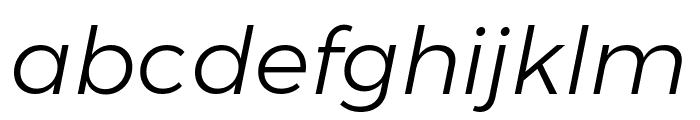 Gontserrat Light Italic Font LOWERCASE