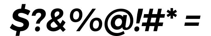 Gontserrat SemiBold Italic Font OTHER CHARS