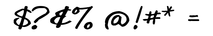 Goobascript Font OTHER CHARS