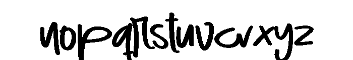 Good Day1 Font LOWERCASE