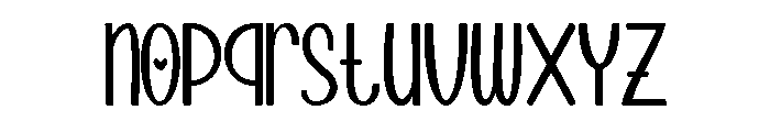 Good Love Font LOWERCASE