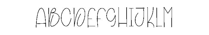 Good Morning2 Font UPPERCASE