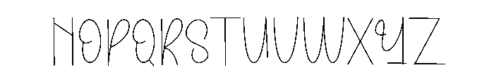 Good Morning2 Font UPPERCASE