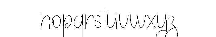 Good Morning2 Font LOWERCASE