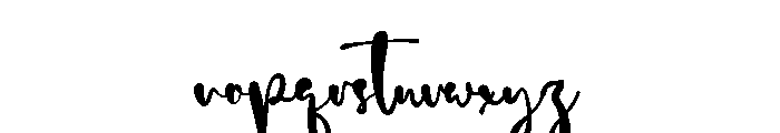 Good Smile Font LOWERCASE