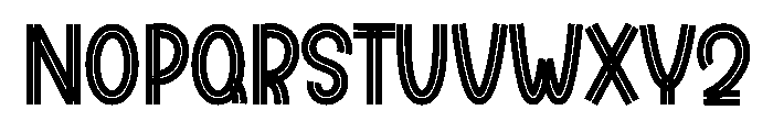 Goodbye2 Font UPPERCASE