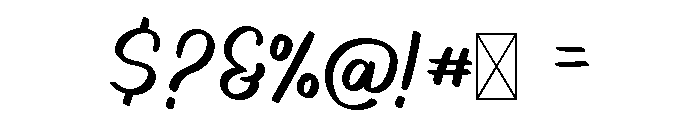 Goodshow Regular Font OTHER CHARS