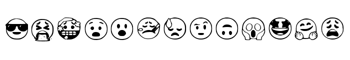 Google Emojis Regular Font LOWERCASE