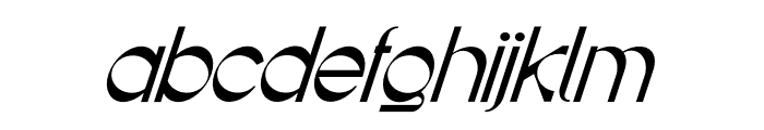 Goolangola Bold Italic Font LOWERCASE