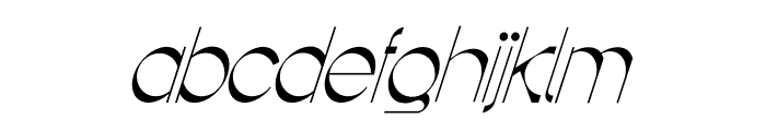 Goolangola Light Italic Font LOWERCASE
