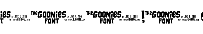 Goonies Font OTHER CHARS