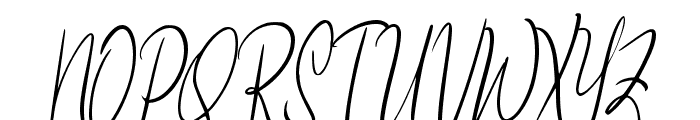 Goresan Script Font UPPERCASE