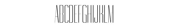 Gorgeous ExtraLight Font UPPERCASE