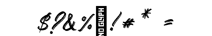 Gorgeous Personal Use Only Font OTHER CHARS