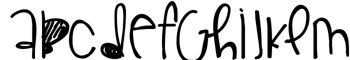 GorgeousFlaws Font UPPERCASE
