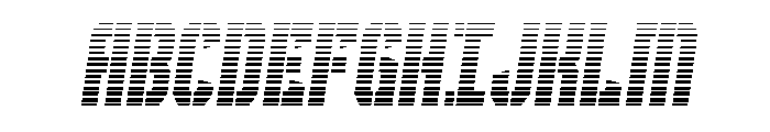 Gorilla Warfare Gradient SemIt Font UPPERCASE