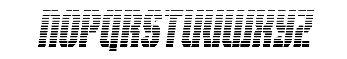 Gorilla Warfare Gradient SemIt Font UPPERCASE