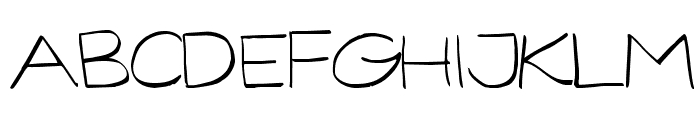 GorillaComix-Light Font LOWERCASE