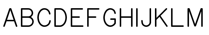 Gorton Digital Light Font UPPERCASE