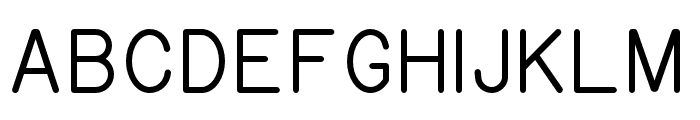 Gorton Digital Regular Font UPPERCASE