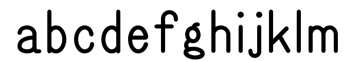 Gorton Digital Regular Font LOWERCASE