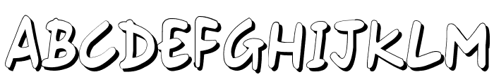 Gort's Fair Hand UprightShadow Font UPPERCASE