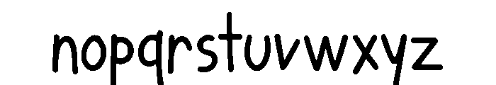 Gossamer Noon Sans Regular Font LOWERCASE