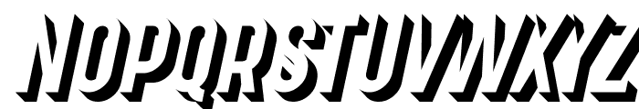 Gotcha Gothic 3D Italic Font UPPERCASE
