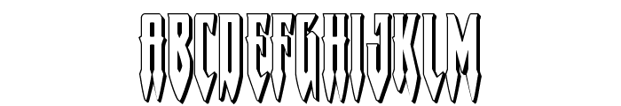 Gotharctica 3D Font UPPERCASE