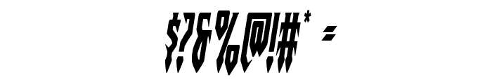 Gotharctica Condensed Italic Font OTHER CHARS