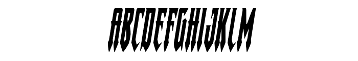 Gotharctica Condensed Italic Font LOWERCASE